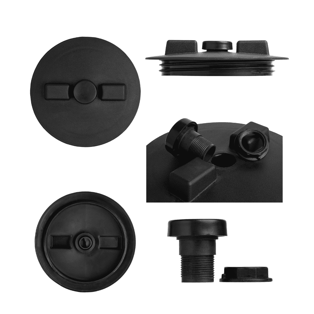 Screw Lid & Ring With 1" Vent