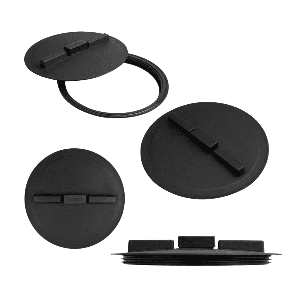 Screw Lid & Ring With Vent Cover