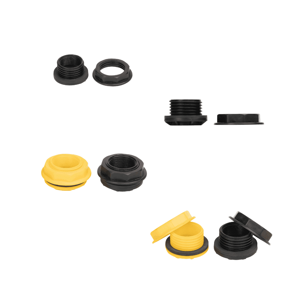 Bulk Head Fitting Left Hand Thread with Female BSPT Thread